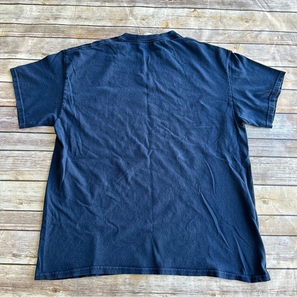 NOT TODAY Game of Thrones Navy Blue Shirt Unisex Large Gildan GOT T-Shirt Tee - Picture 2 of 11